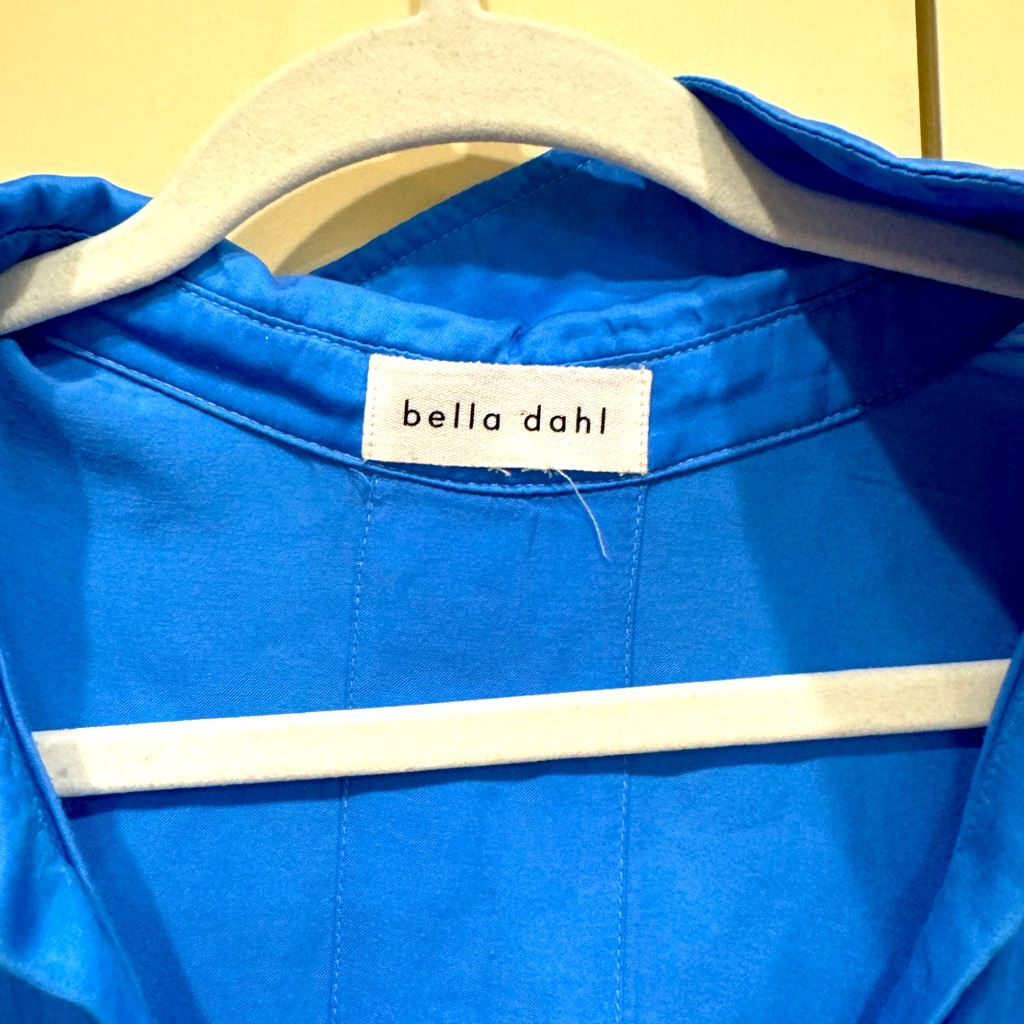 Bella Dahl Blue Silk Tshirt Dress